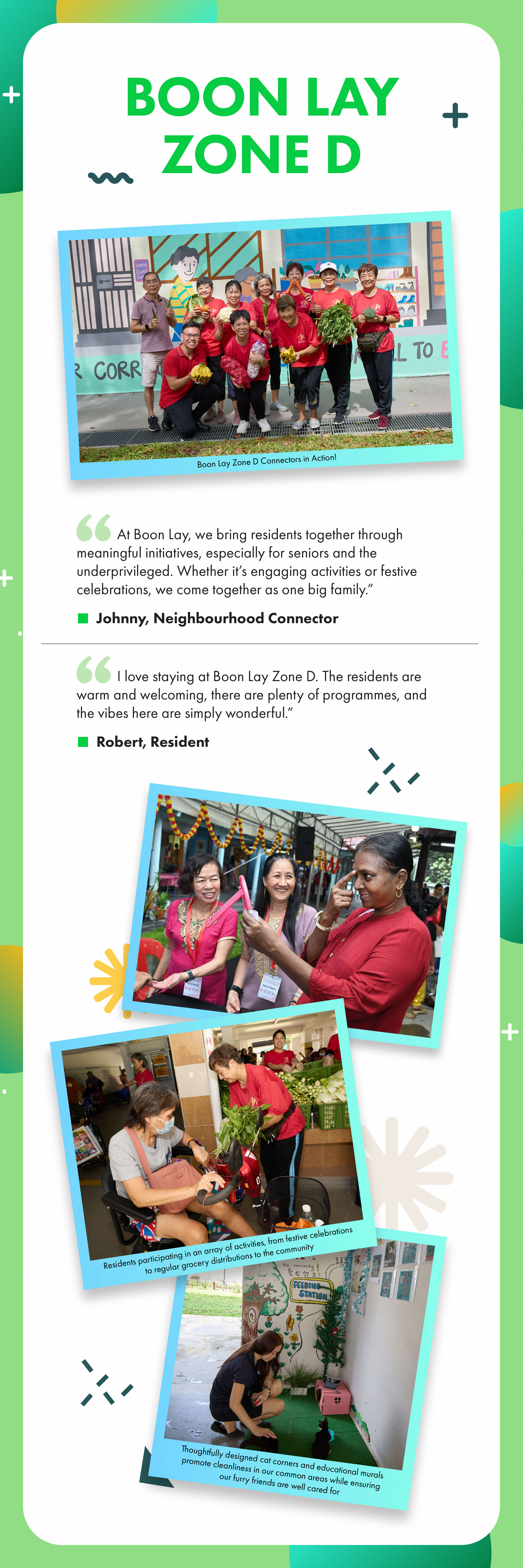 Infographic on the Boon Lay Zone D community