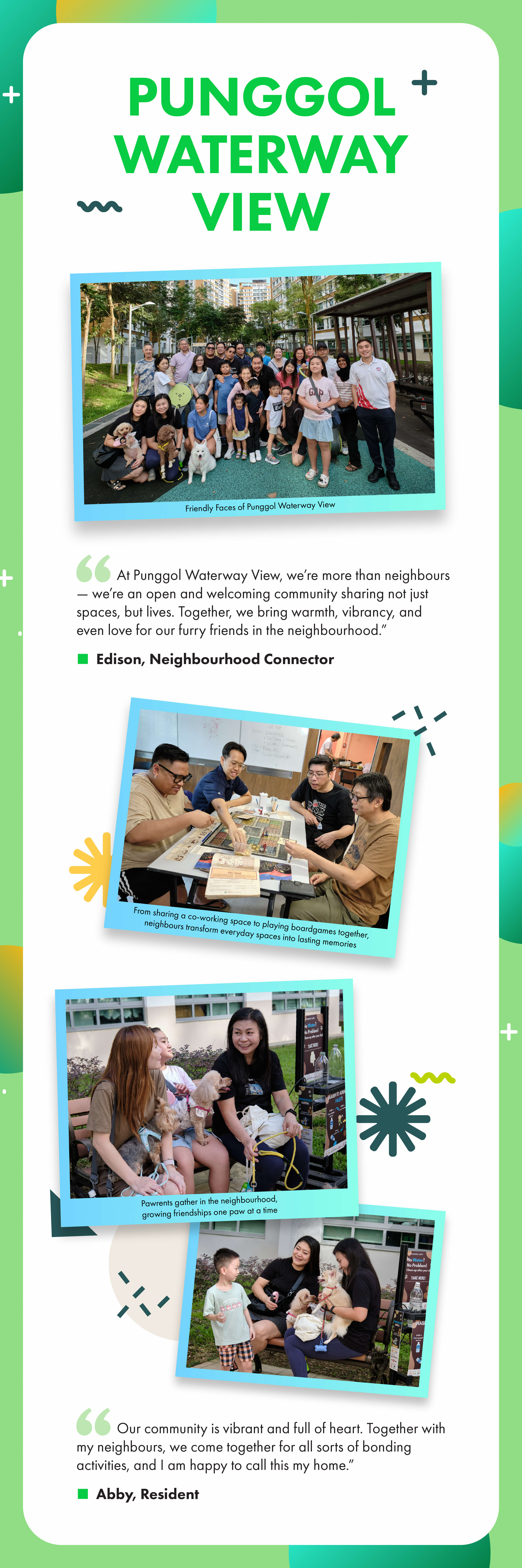 Infographic on the Punggol Waterway View community