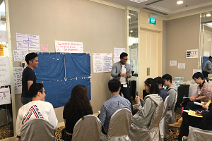 Volunteers undergoing the foundational facilitation training