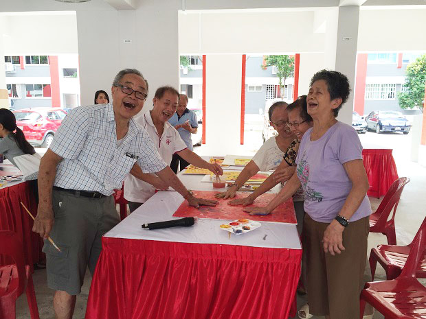 Arts with the community in the Hougang neighbourhood