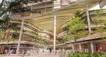 Facade of the neighbourhood centre