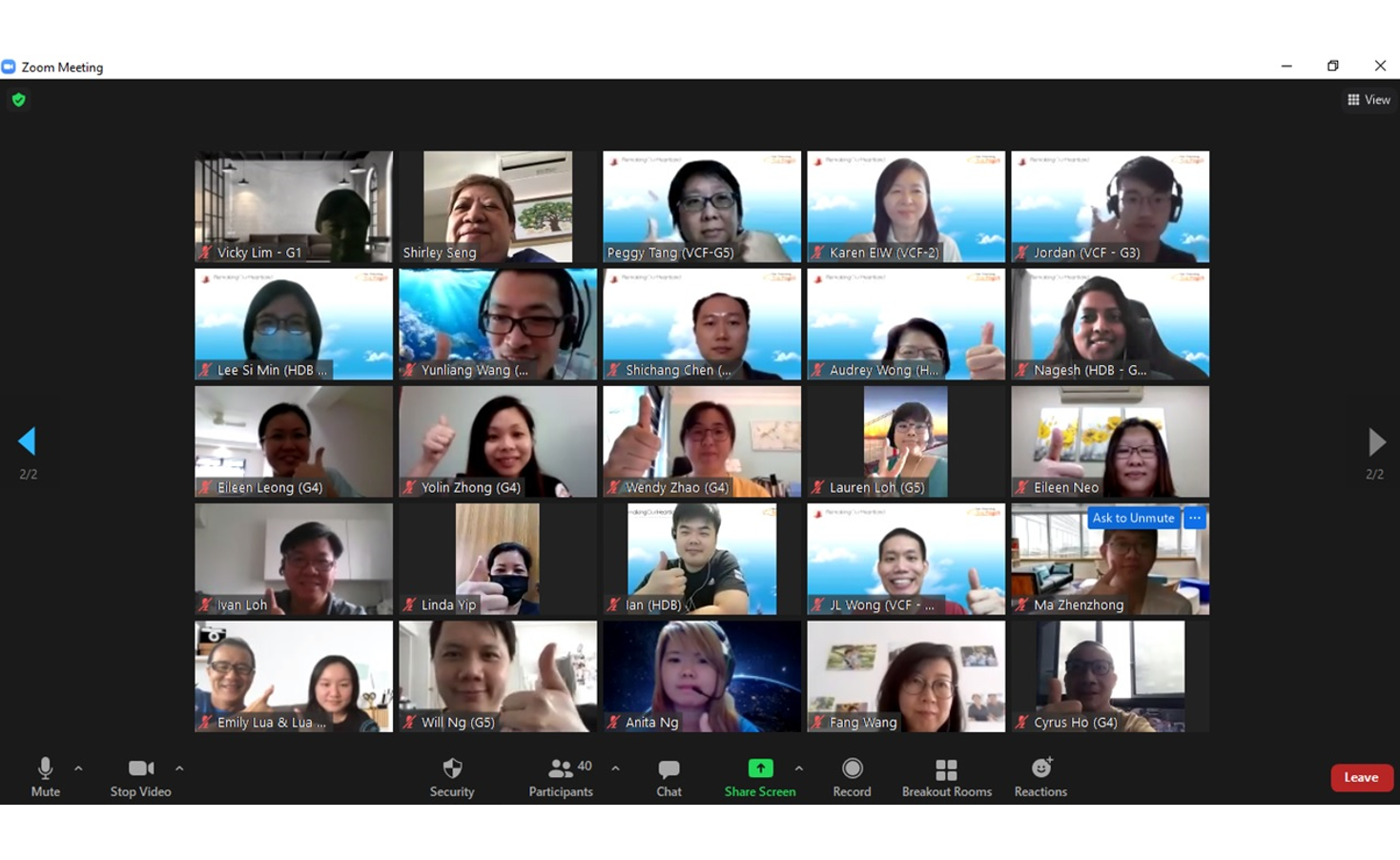 Online design workshops with residents