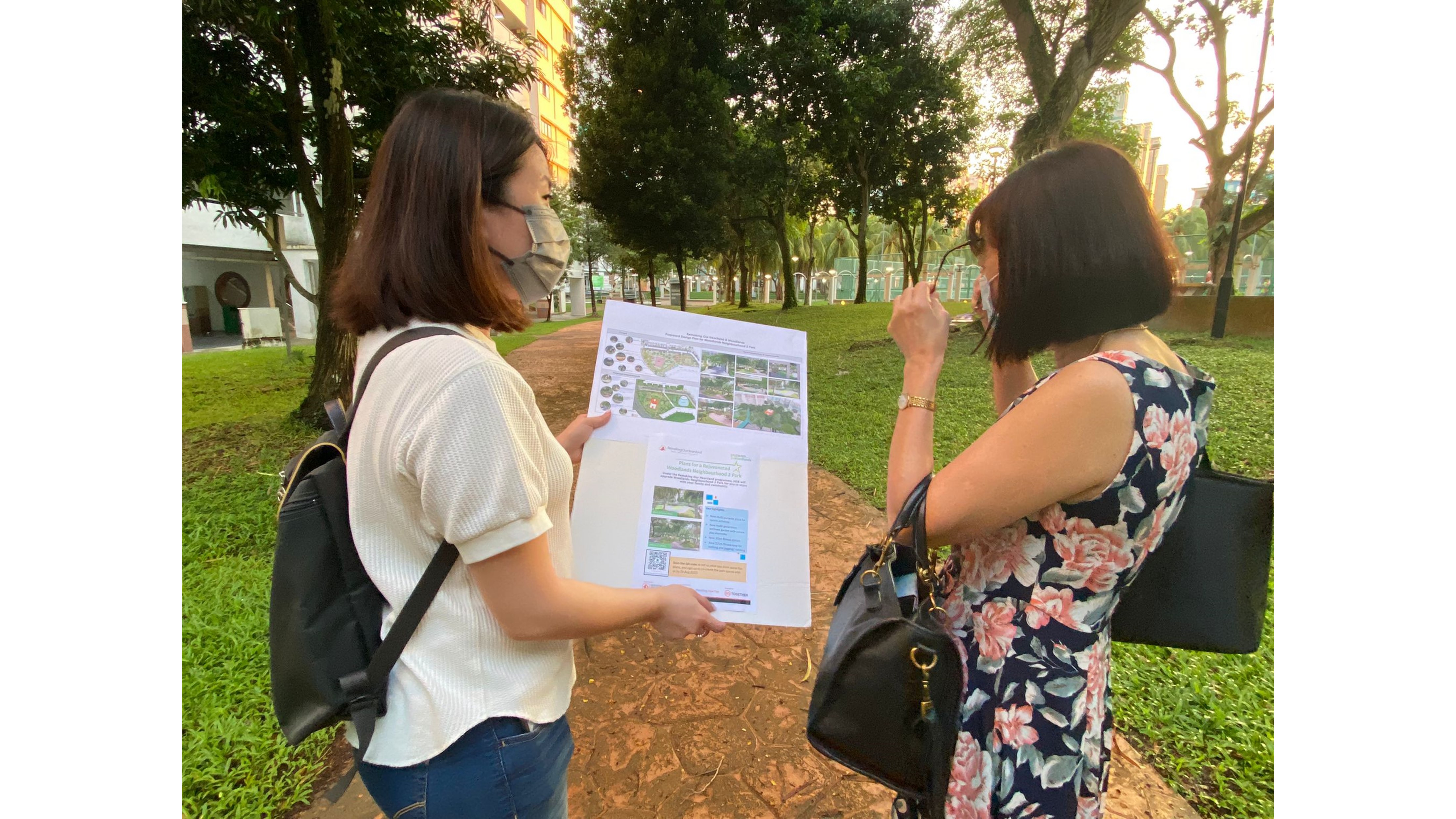 On-site outreach with residents