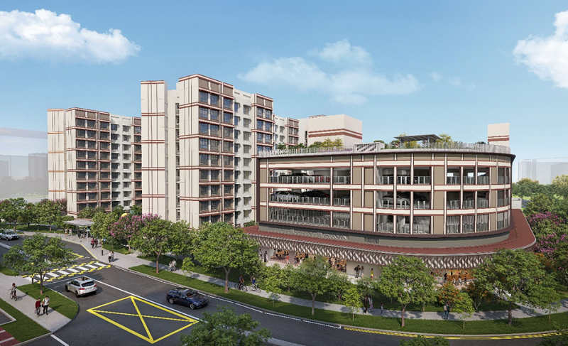 Artist impression of Tampines Bliss. Tampines Bliss will offer 3-room and 4-room flats with a wait time of 1 year and 11 months.