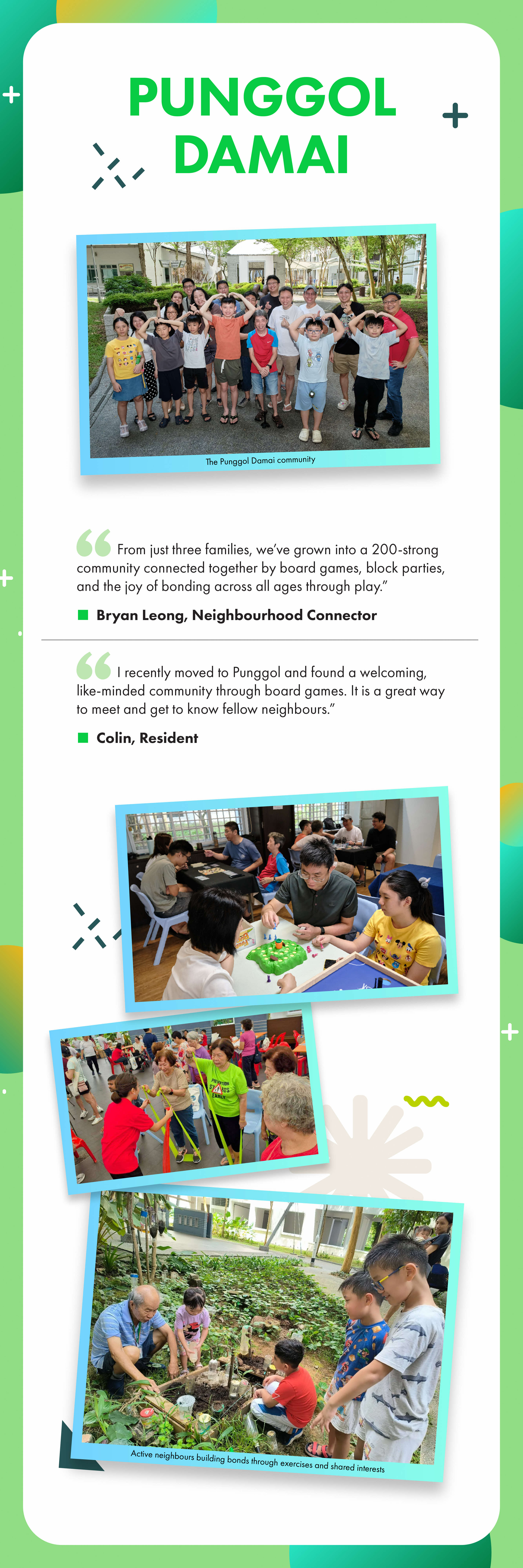Infographic on the Punggol Damai community