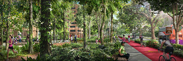 Artist impression of Brickland District