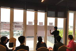 Volunteers undergoing the foundational facilitation training