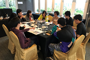 Volunteers undergoing the foundational facilitation training