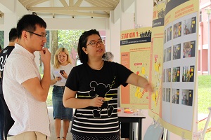 Volunteers engaging residents on their preferred spaces that could be enhanced