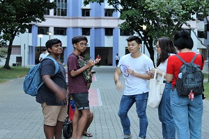 Volunteers engaging residents on their preferred spaces that could be enhanced