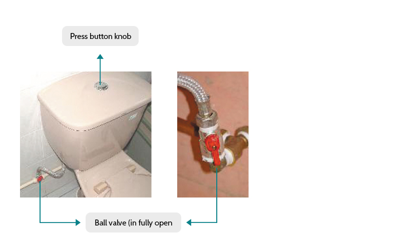 button knob and ball valve