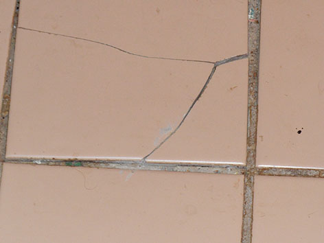 cracked tile