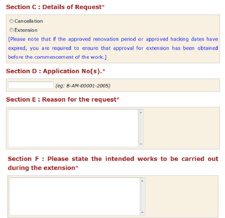 HDB | F01 Cancel-Extend A Renovation Permit - Request For Cancellation