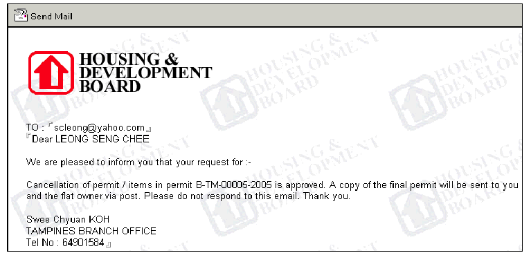 HDB | F01 Cancel-Extend A Renovation Permit - Request For Cancellation
