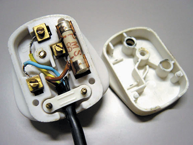 electrical plug interior