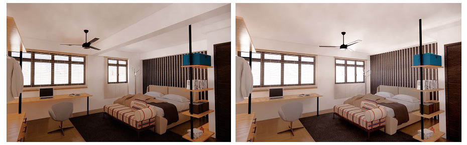 5 RM beam and without beam