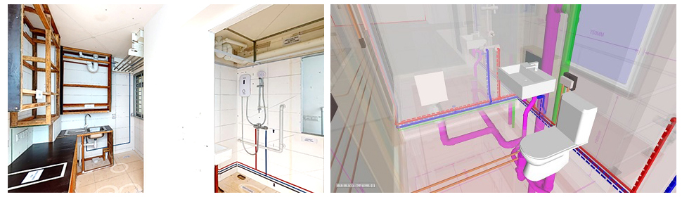Timber and virtual mock-up