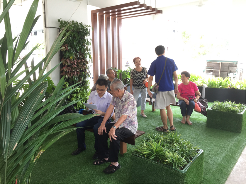 Community Parklets (mini parks) at HDB Common Areas