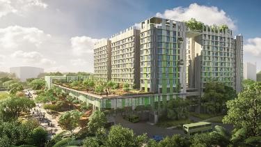 Integrated bus interchange at Woodleigh Village