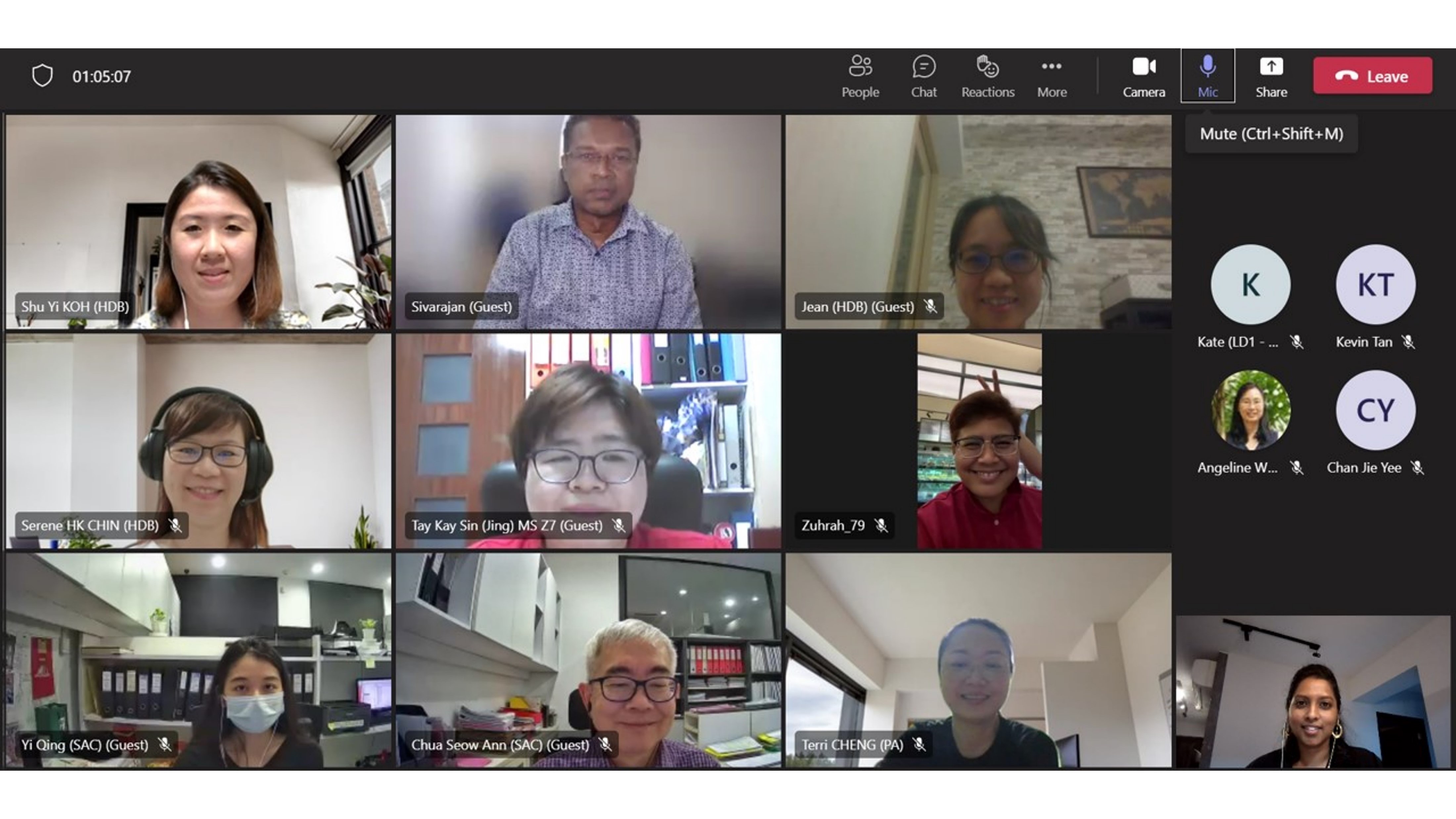 Online discussion with community stakeholders
