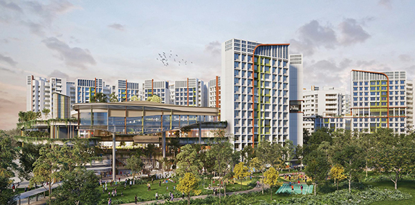 Artist’s impression of integrated Neighbourhood Centre with polyclinic